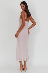 Days Ahead Rhinestone Overlay Maxi Dress Lilac